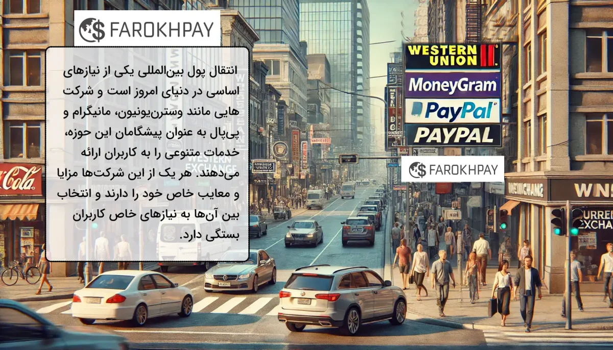 مقایسه وسترن‌یونیون، مانیگرام و پی‌پال