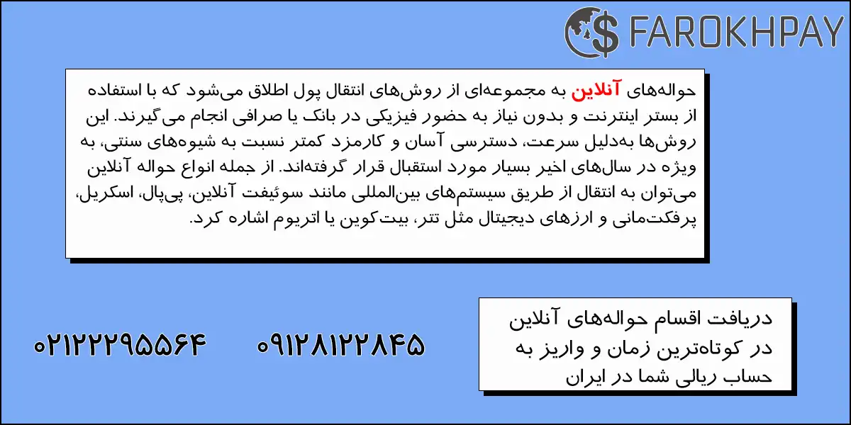 انواع حواله ورودی با فرخپی